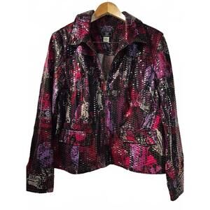 Lark Lane Women's Size 18 Patterned Jacket